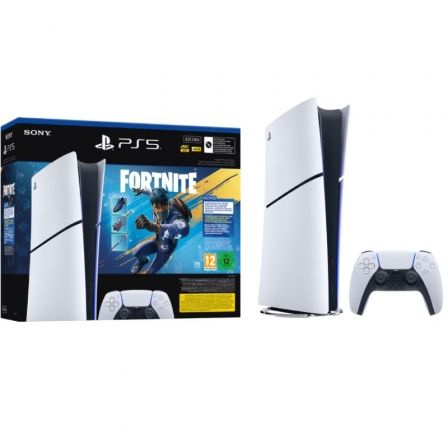 Sony PlayStation 5 Slim Digital Edition 825GB + Fortnite: Flowering Chaos - Blanco